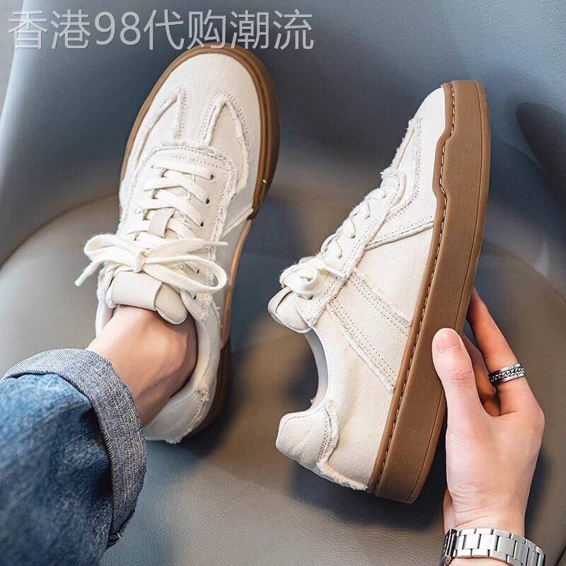 德训鞋男鞋休闲复古情侣款小白鞋百搭帆布鞋低帮板鞋运动训练鞋女