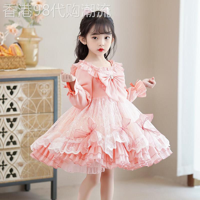 女童秋季洛丽塔公主裙2025新款儿童夏季生日连衣裙小女孩蓬蓬裙子