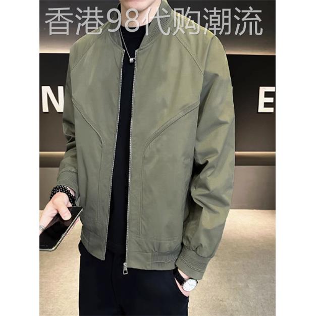 夹克男薄款简约2025新款春秋季休闲潮牌高端棒球服高级感男士外套