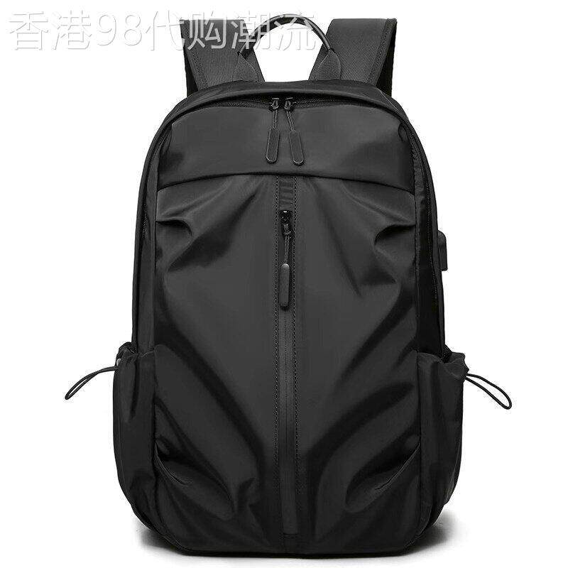 香港I.T代购牛津纺双肩包男休闲电脑包学生书包商务通勤包旅行包