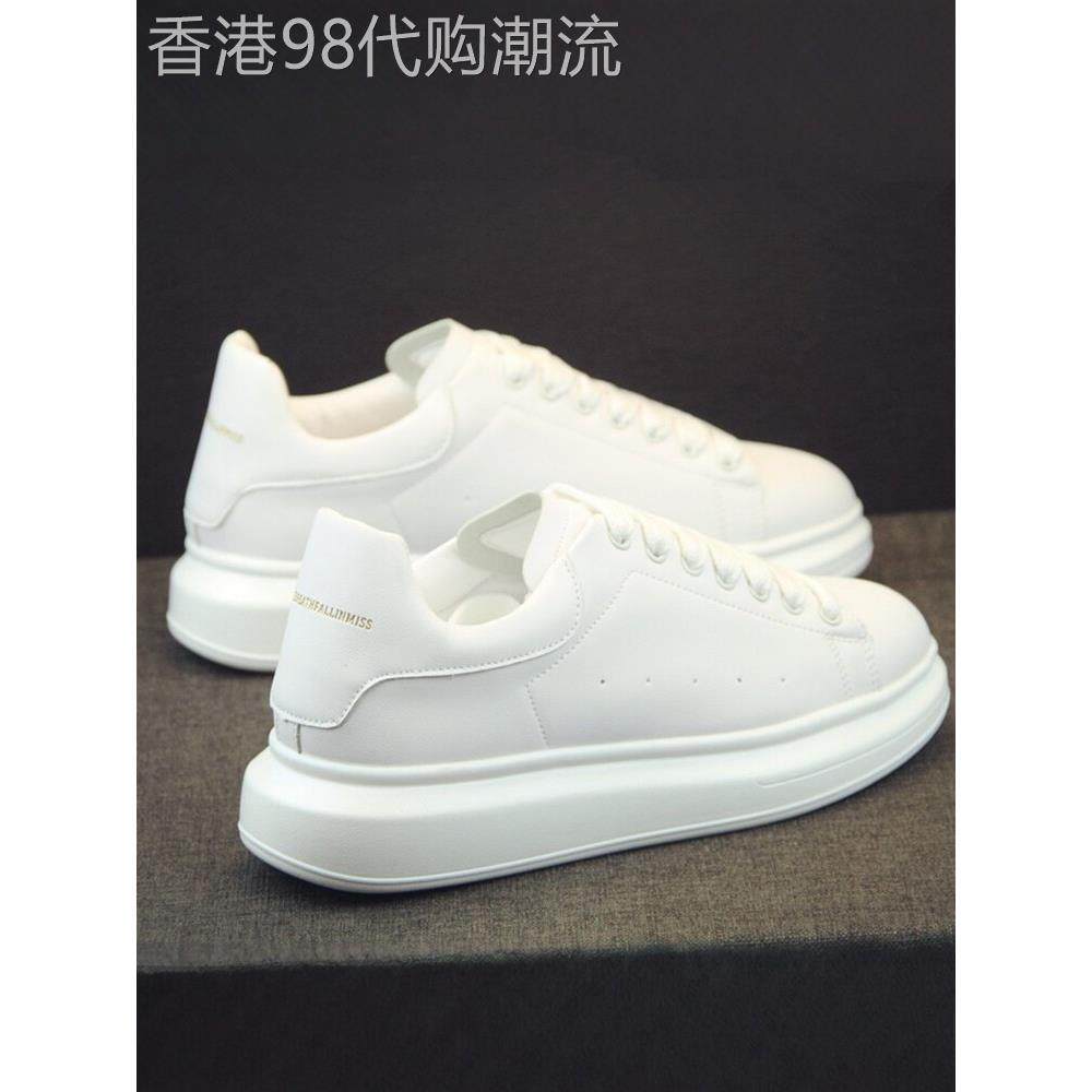 『充满高级感』力荐！给足您气质！经典松糕增高厚底情侣小白鞋男