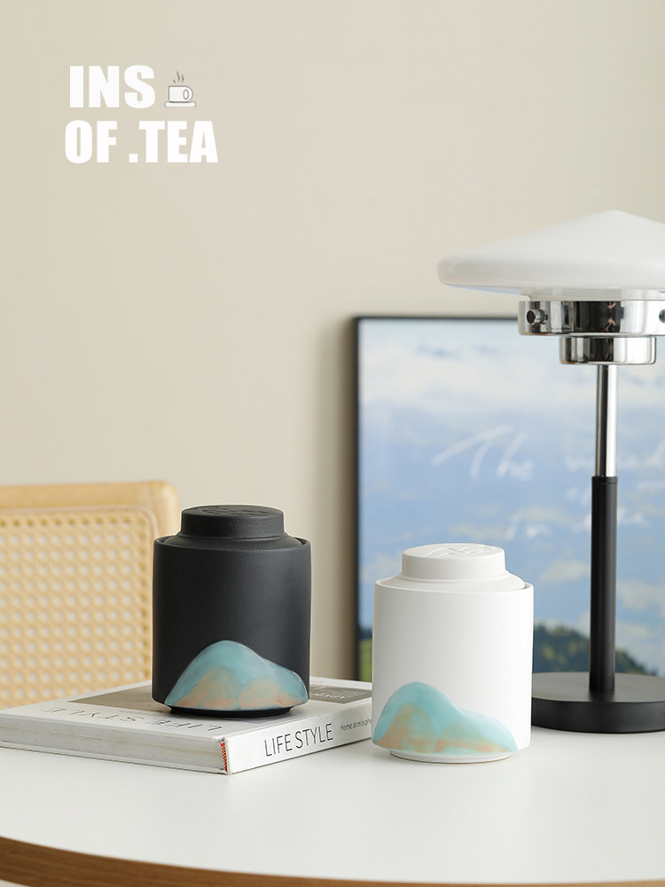 手绘元山陶瓷茶罐普洱茶罐密封罐半磅茶包装盒空盒定制礼盒,3C数码配件,USB多功能数码宝,淘宝优惠券,粉丝福利购,淘宝优惠卷