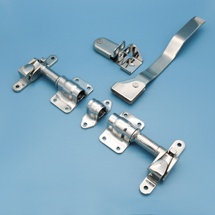 冷藏保温车厢锁具集装箱医疗冷冻链车不锈钢管门锁杆天地转锁配件