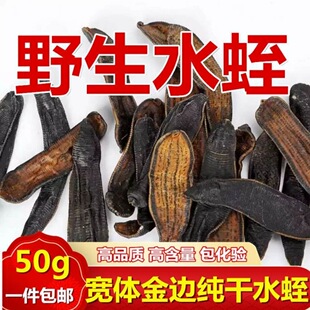 水蛭干中药材正品500g清水货干品 蚂 蟥 宽体金线蛭包邮