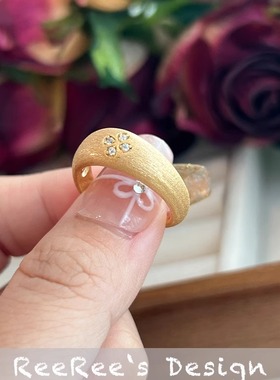 925纯银工艺拉丝个性戒指气质