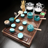 bàn trà điện tử Văn phòng tại nhà khay trà gỗ hoàn toàn tự động đáy nước sôi tất cả trong một bộ trà Bộ hoàn chỉnh Bộ bàn trà lớn trà biển hướng dẫn sử dụng bàn trà điện bộ pha trà điện