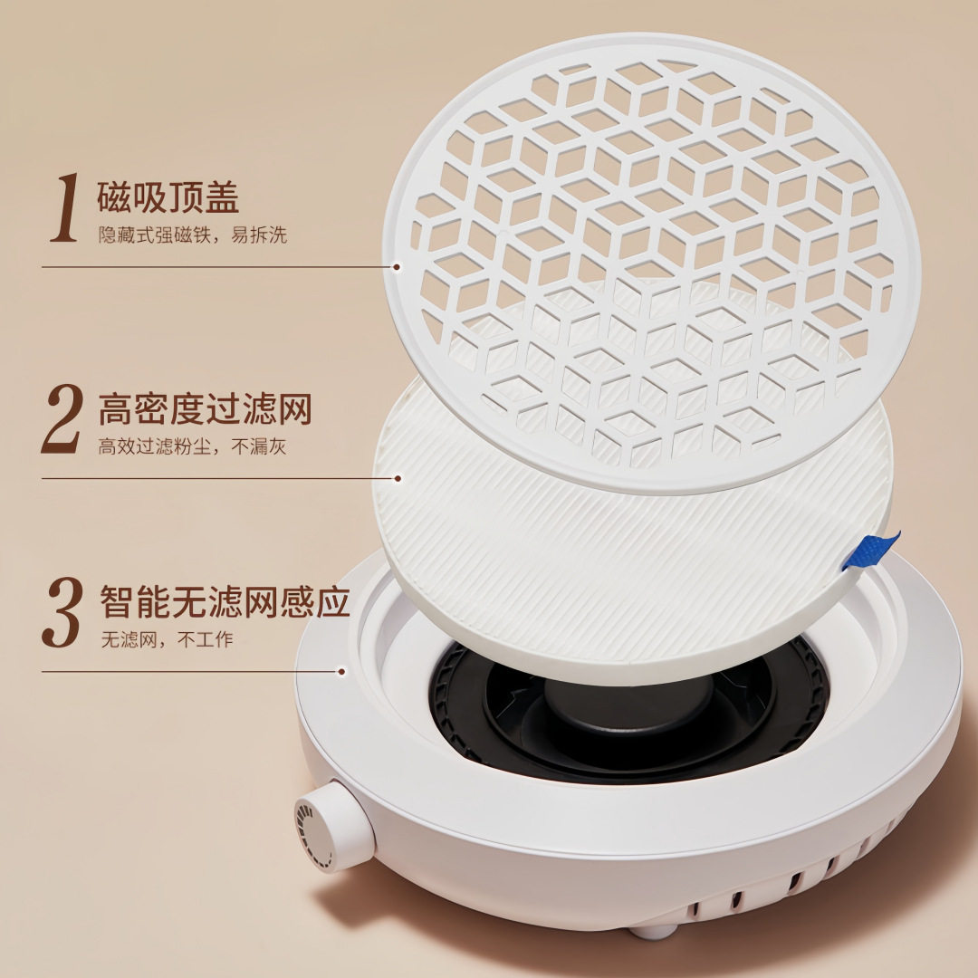 美甲刷涡轮吸尘器卸甲吸粉尘静音大吸力插电款美甲打磨机吸尘器