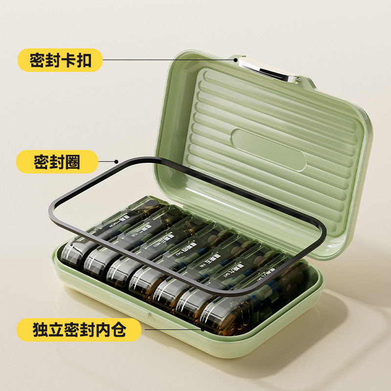 密封大容量药盒便携分装