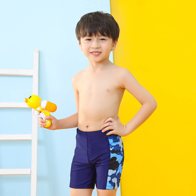 直销儿童泳裤男童新款小中大童宝宝游泳衣男孩夏季速干套装备