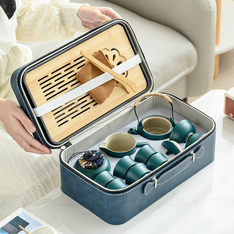 旅行茶具套装茶盘家用功