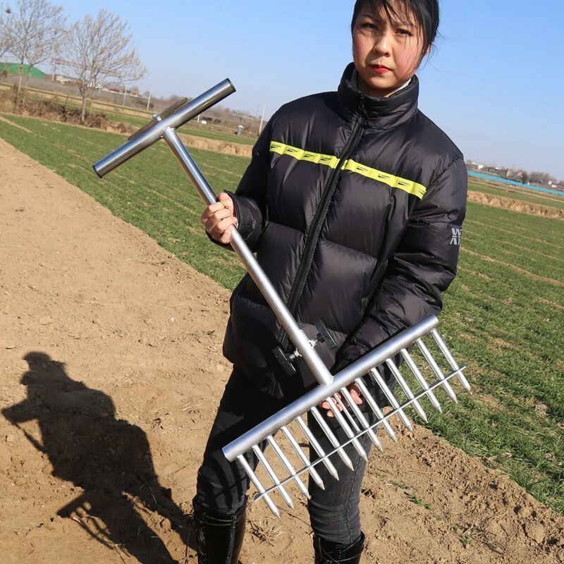 种葱神器栽葱栽苗器打眼大葱叉子自动打孔工具洋葱种菜移栽移苗器