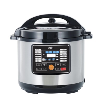 Pressure cooker 出口中东英文电压力锅 跨境电商12升英规欧规GCC