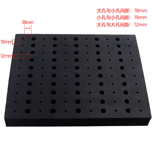 铣刀收纳盒EVA整理存储盒加硬泡沫底座收纳垫Router Bit Tray