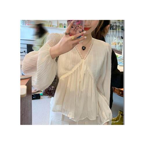 womenclothes仙气v领蕾