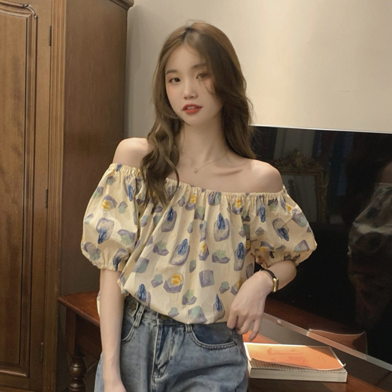 womenclothes雪纺碎花上