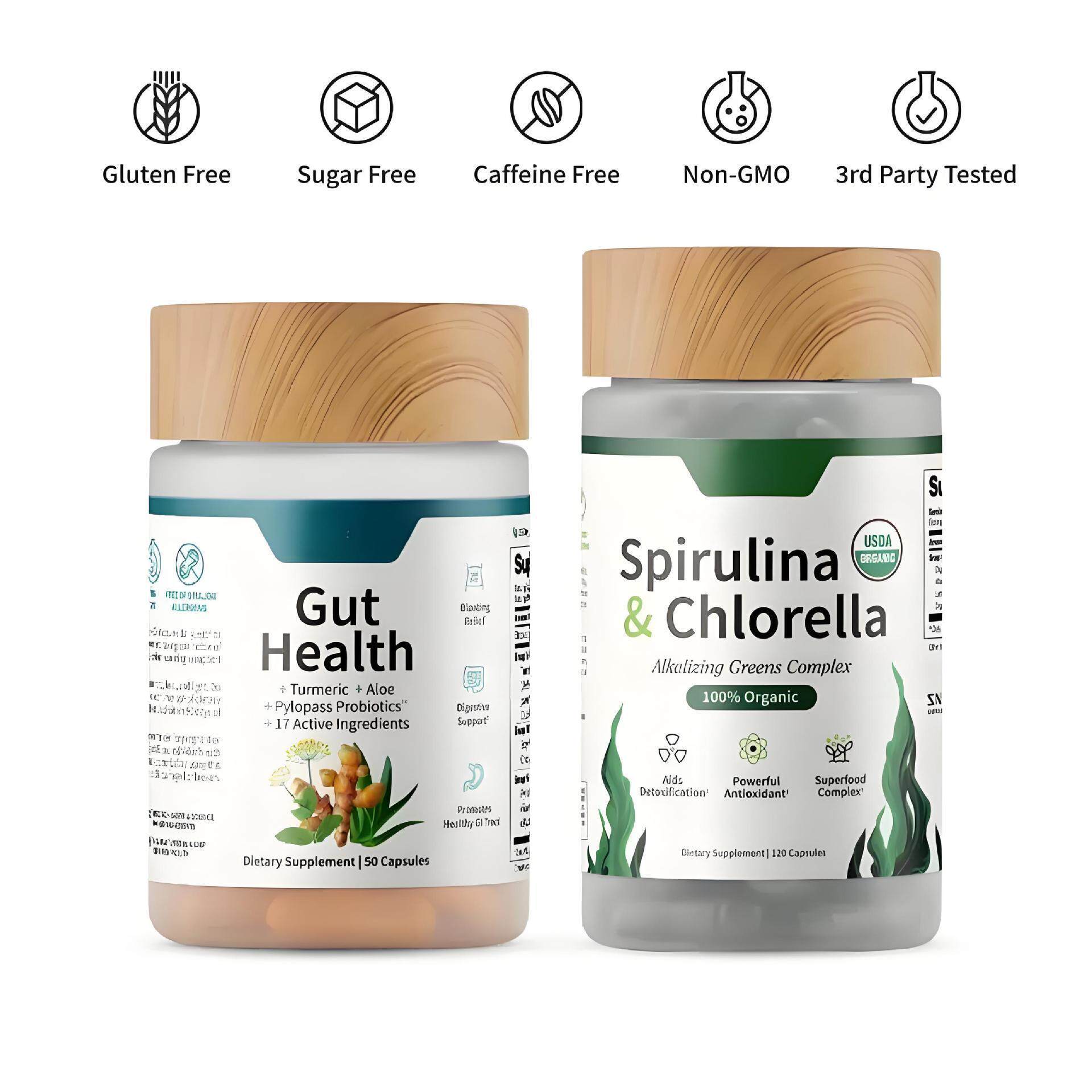 Prostate capsule前列腺胶囊Spirulina Chlorella姜黄素胶囊