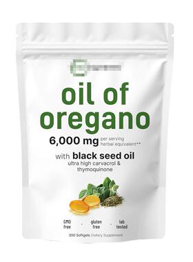 300粒软胶囊牛至油含黑籽油Oregano Oil softgels