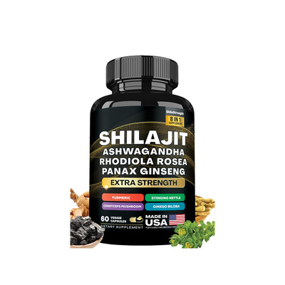 喜来芝胶囊 组合Shilajit Capsule seaweed 60粒 海藻胶囊