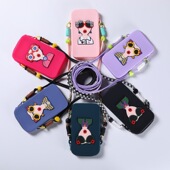 新款 多巴胺硅胶防水防摔手机包女斜挎迷你小包高级感旅行逛街散步