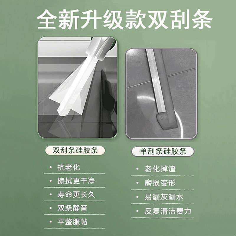 德双国KEMCA-WC7多功能魔刮术扫O把刮水拖地两用层矽胶地刮地板双