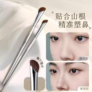 德国品质斜头鼻影刷镰刀刷头优质小马毛阴影修容眼线化妆刷套装