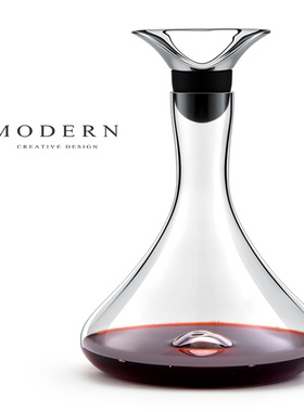 摩登MODERN北欧轻奢醒酒器水晶玻璃家用商用红酒分酒器样板房摆件