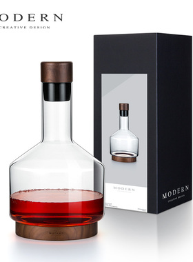 摩登MODERN轻奢醒酒器水晶玻璃家用红酒分酒器冷水瓶摆件乔迁礼品