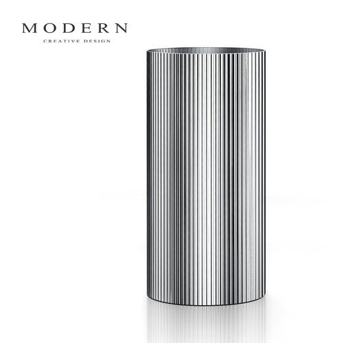 摩登MODERN不锈钢花瓶北欧餐厅