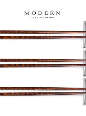 摩登MODERN轻奢蛇纹木尖头筷子家用檀木高端餐具新婚乔迁新居礼物