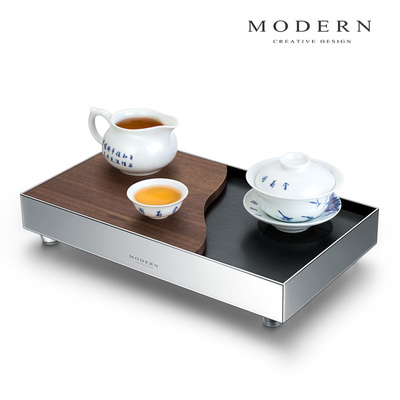 摩登MODERN简约长方胡桃木干泡台