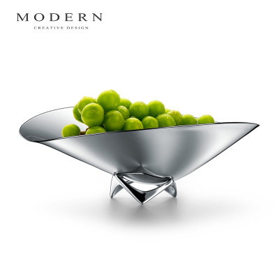 摩登MODERN轻奢北欧不锈钢果盘