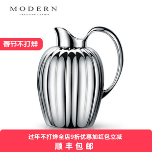 摩登MODERN北欧轻奢不锈钢冷水壶高级感花瓶创意摆件高端乔迁礼品
