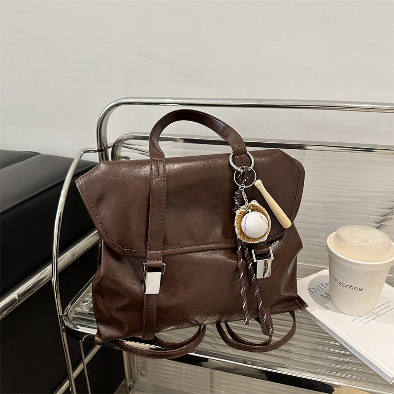 2025秋冬新款手提包大容量双肩包包女复古通勤单肩斜挎包潮,箱包皮具/热销女包/男包,双肩背包,淘宝优惠券,粉丝福利购,淘宝优惠卷