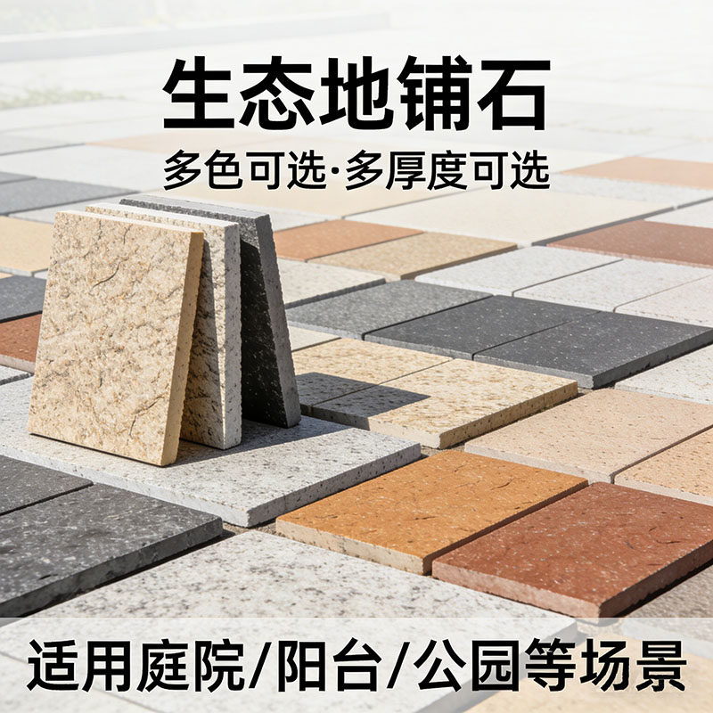 【工程专供】生态地铺石英砖室外庭院广场园林防滑pc砖仿石材瓷砖