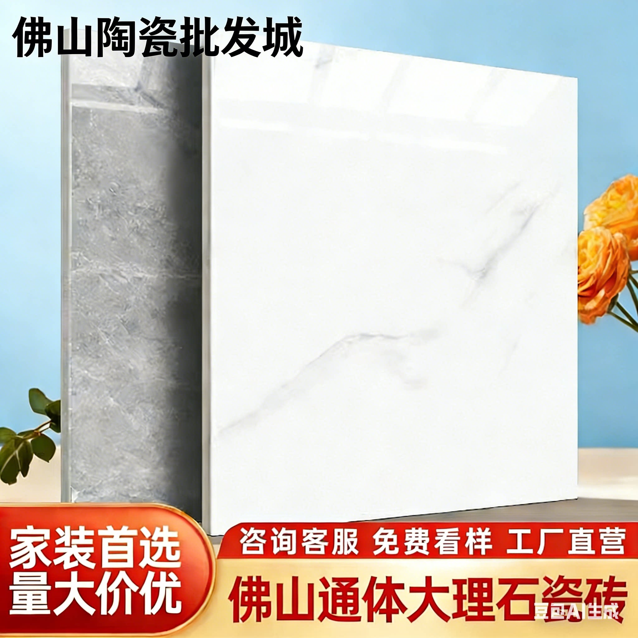 佛山瓷砖地砖800x800防滑耐磨现代灰色简约玻化地板砖厂家直销