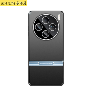 带镜头膜适用于vivox100s手机壳新款vivoX100Pro曲屏金属磨砂5G保护套女V2359A商务男士oo高级硬外壳全包防摔