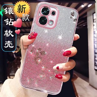 适用oppoA6手机壳女新款PLSN120网红高级感0pp0a6pro硅胶保护套透明软外壳全包防摔a6Max奢华时尚闪钻超薄潮0