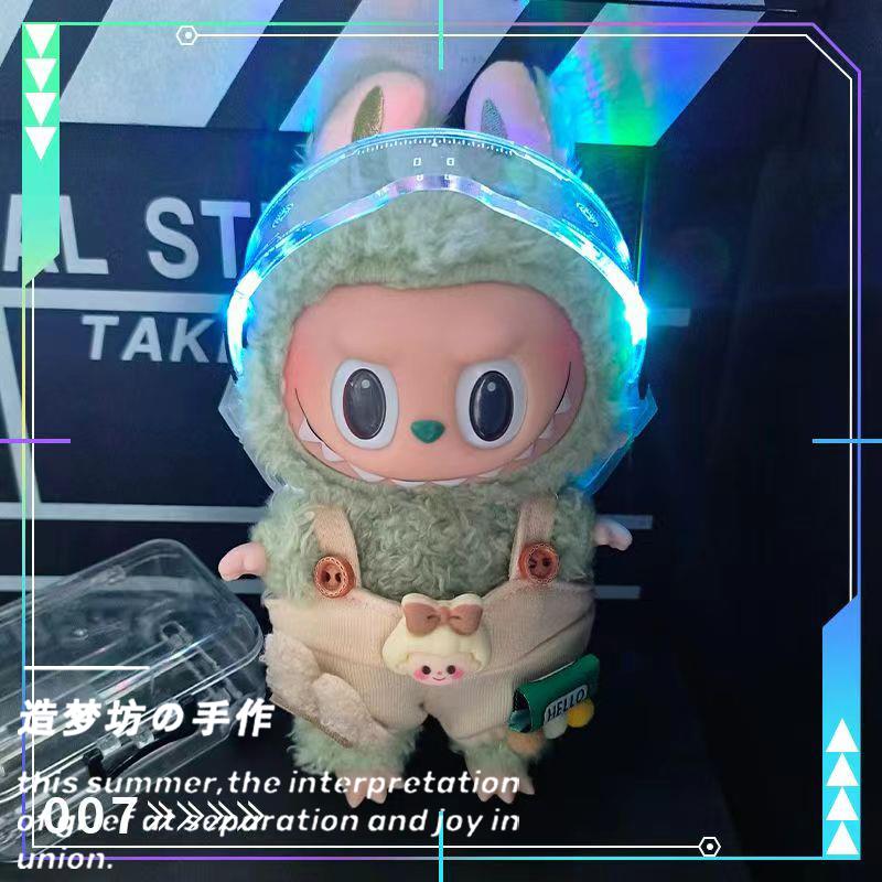 拉布布娃衣官方正品脸罩搪胶盲盒公仔挂件娃衣泡泡玛特labubu坐坐