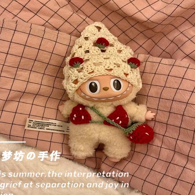 拉布布娃衣labubu公仔衣服拉布布一代马卡龙站姿豆乳哆哆前方高能