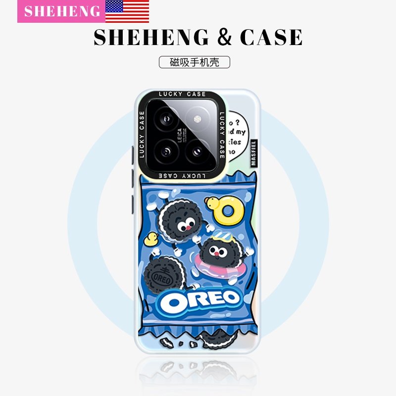SHEHENG ×快乐奥利奥适用于小米17Pro手机壳新13磁吸