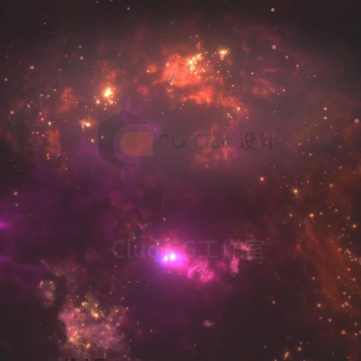 houdini20唯美体积星云制作工程file 网盘实时发货