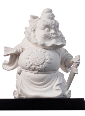 陶瓷摆件钟馗神像德化白瓷