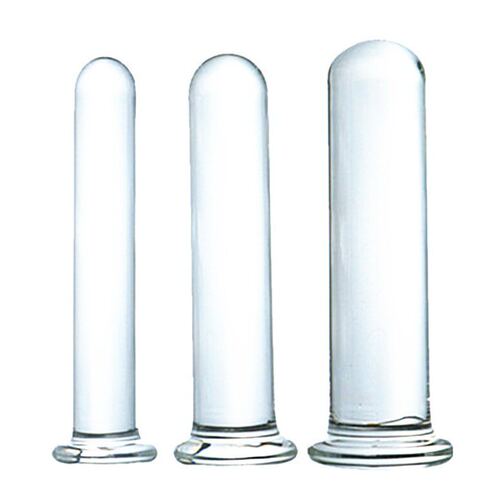 Men's small glass dildo pillar adult products, adult produc