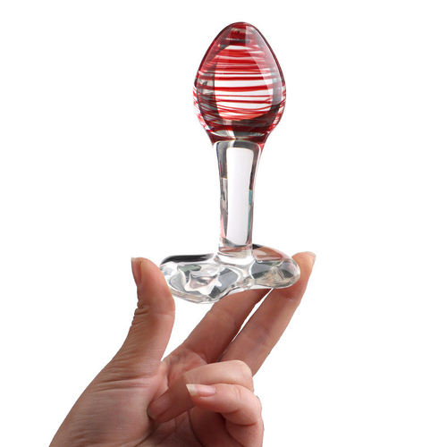 Crystal glass anal bead SM dildo anal plug back court pull