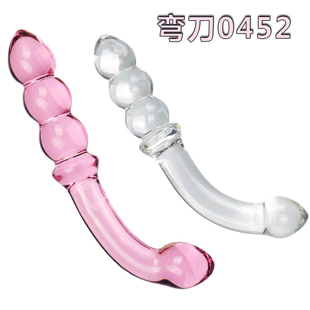 Glass-made female masturbation toy fake phallus adult produc