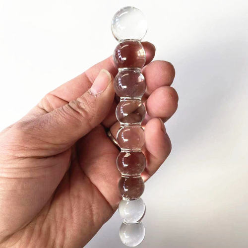 Long Hair Pulling Bead Long Hair Anal Plug Glass dildo Glas