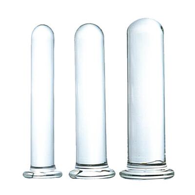 Glass-made femalemasturbation toy fake phallus adult product