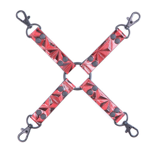 Store sex toys with diamond pattern cross, black and red th