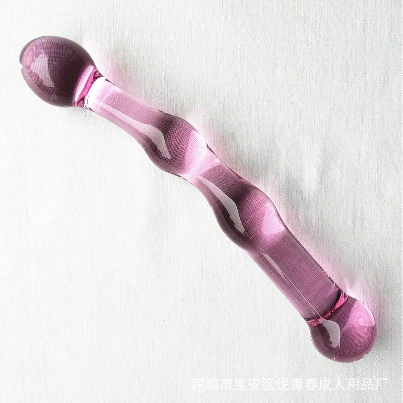 Glass-made femalemasturbation toy fake phallus adult product