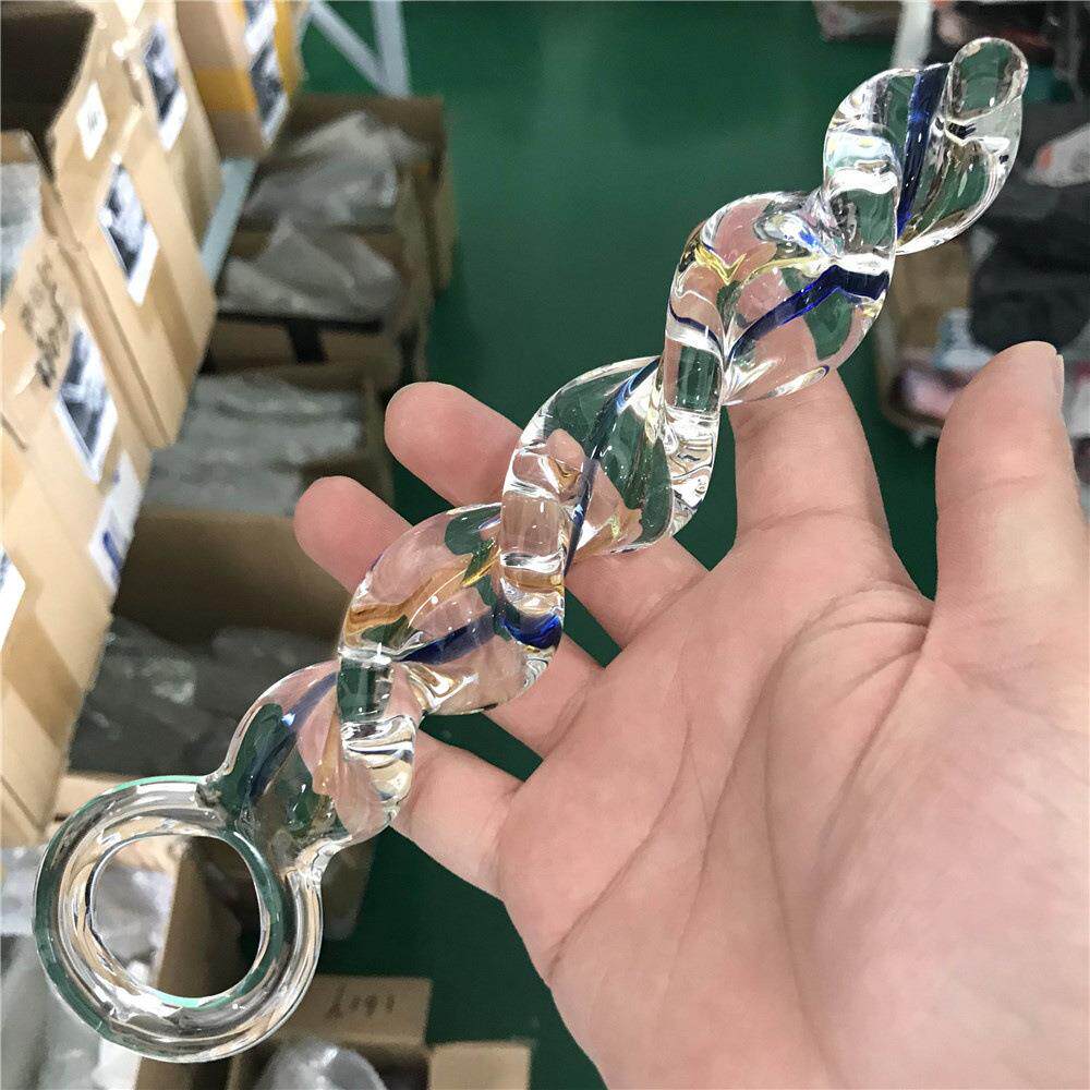 Glass-made femalemasturbation toy fake phallus adult product